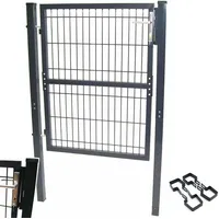 Apex Digital Apex - Quadratrohr Garten Tor 100x120cm Doppelstabmatten 56381 Gartentür Zaun Pforte