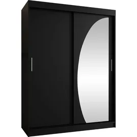 Mirjan24 Schwebetürenschrank Wika 150 x 0 x 0 cm Schwarz