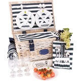 Les Jardins de la Comtesse Picknickkorb 6 Personen Marine - Marine