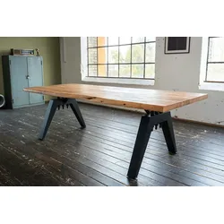 KAWOLA Esstisch REY Akazie massiv Natürliche Baumkante 280x100cm