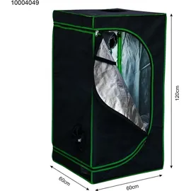 MuCoLa Growbox 0,6 x 0,6 x 1,2 m schwarz/grün