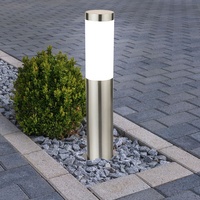 ETC Shop LED Stehlampe, Edelstahl, H 45 cm, BOSTON