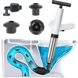 Sonstige Badausstattung, Rohrreiniger mit 4 Kolbenköpfen, Abflussreiniger, einstellbare Luftkompression-Toilettenreinigungspumpe, für Toiletten