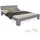 Homestyle4u Holzbett 140 x 200 cm Grau
