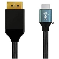 iTEC i-tec USB-C auf DisplayPort Kabel 4K / 60 Hz 200cm, Ist mit G-Sync/Freesync, HDR 400 – 1000 kompatibel