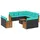 vidaXL 12-teiliges Gartensofa-Set Loungesofa schwarz