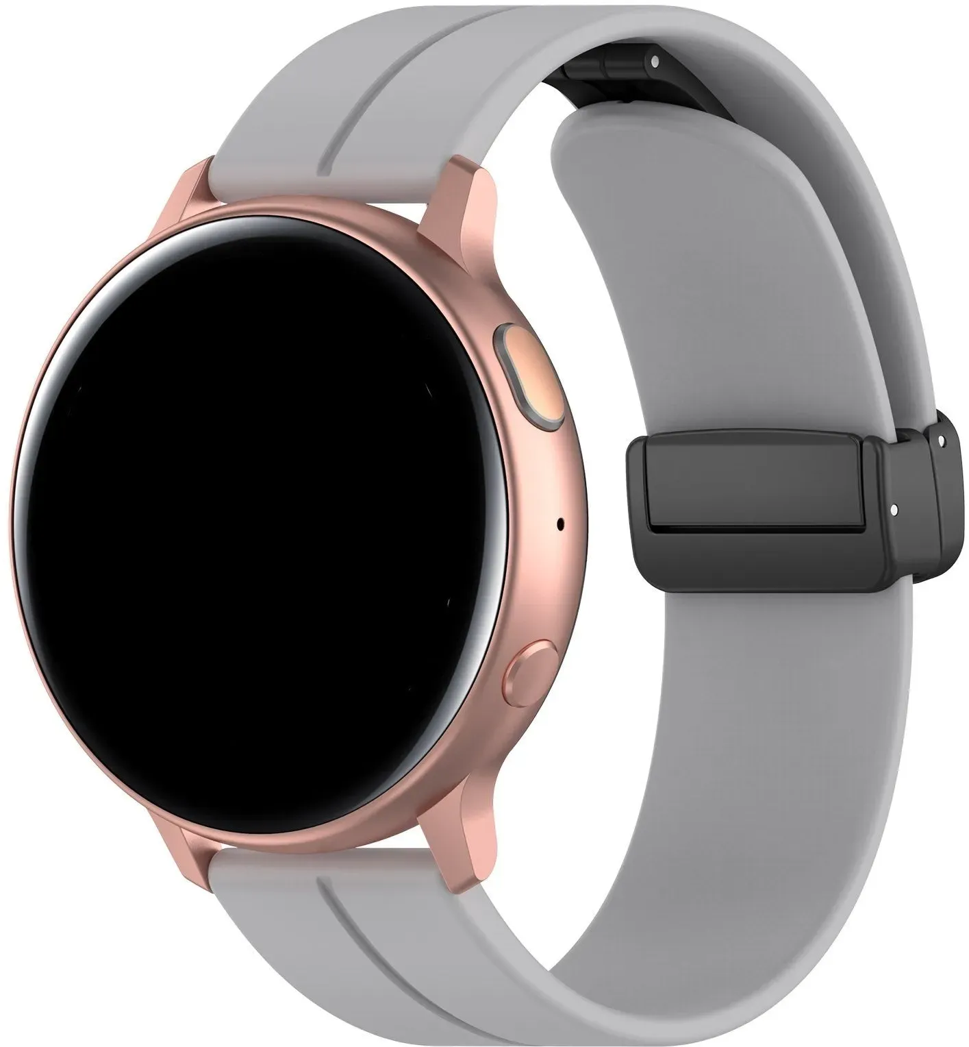 Strap-it Honor Magic Watch 2 Armband Silikon für Honor Magic Watch 2 - Hellgrau - Dornschließe