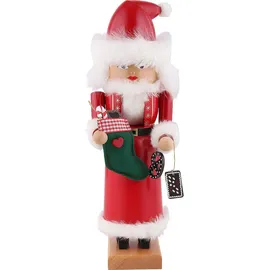 KWO Erzgebirge Nussknacker Mrs. Santa Höhe 29 cm