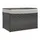 vidaXL Wäschekorb mit Deckel Grau 46x33x60 cm Poly Rattan