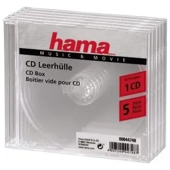 Preisvergleich Produktbild CD/CD-ROM sleeves, clear, 5 pack