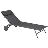Lafuma Miami II Sonnenliege 198 x 70 x 30 cm Grau
