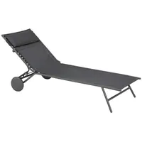 Lafuma Miami II Sonnenliege 198 x 70 x 30 cm Grau