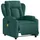 vidaXL Massagesessel Elektrisch 149,5 x 78 x 0 cm Dunkelgrün
