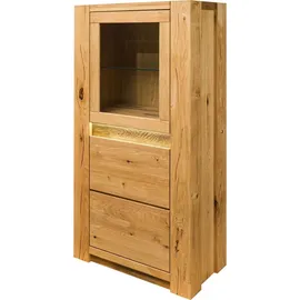 MASSIVMOEBEL24.DE Highboard 73 x 40 x 142 cm Beige