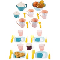 Ecoiffier Toys Ecoiffier 2759 – Frühstücksset mit eleganter Essecke (35-teilig) – Nachahmungsspiel für Kinder ab 18 Monaten