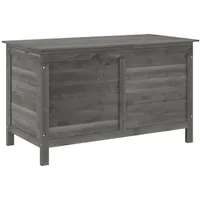 VidaXL Gartentruhe, Gartenbox mit Stauraum, Auflagenbox mit Boden aus