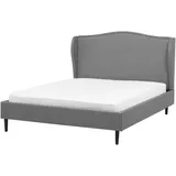 Beliani Polsterbett 140 x 200 cm Grau
