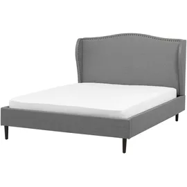 Beliani Polsterbett 140 x 200 cm Grau