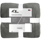 CELINATEX Flauschige XL Kuscheldecke 220 x 240 cm grau Decke Sofa Wohndecke weich Soft Mikrofaser Fleece Oeko-TEX TV-Decke