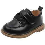 Jungen Schuhe Tanzschuhe Kinder leders Einfarbig Runder Zehenpartie Einzelne Schuhe Weiche Sohle rutschfeste Party Uniform Kleid Schuhe Einfaches Design Kinderschuhe - 26 EU