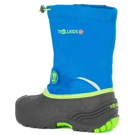 TROLLKIDS Telemark Xt Schneeschuhe - Medium Blue / Viper Green - EU 33