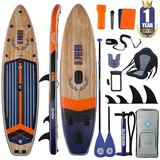 Niphean Stand up Paddle Board mit Ausgewogenem Flügeldesign und robustem SUP Zubehör, 335cm Stabil Inflatable Paddle Boards for Adults, Sup Board, Stand up Paddling Board mit Sitz, Paddleboard