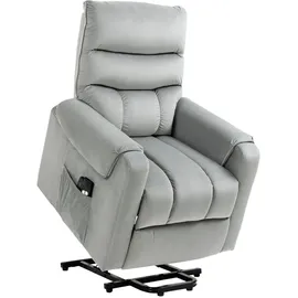 Homcom Aufstehsessel Samtartiges Polyester Metall Schaumstoff