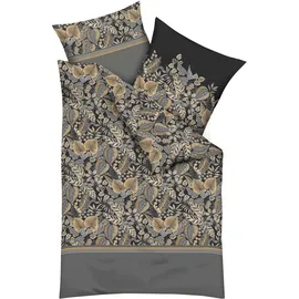 KAEPPEL Tika Floral Schwarz 135 x 200 cm + 80 x 80 cm