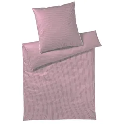 Bettwäsche Mako-Satin - 155x220cm, 1 Kissen 80x80