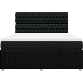vidaXL Boxspringbett 180 x 200 cm Schwarz