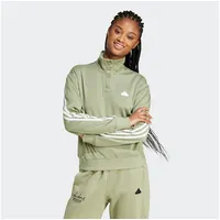 Adidas Sportswear Sweatjacke W ICONIC 3S TT (1-tlg) grün XS