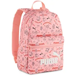 PUMA Phase Print Rucksack Small Kinder 02 - pink fruit/stretchy cat aop