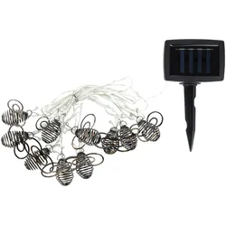 Haushalt International HI 70429 LED Solar Lichterkette Bienen mit 10 warmweissen LEDs
