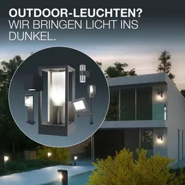osram homelighting Außenwandleuchte E27 schwarz 21,2 cm IP43