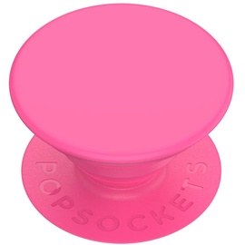 PopSockets PopGrip - Ausziehbarer Sockel und Griff mit einem Austauschbarem Top für Smartphones und Tablets - Neon Day Glo Pink