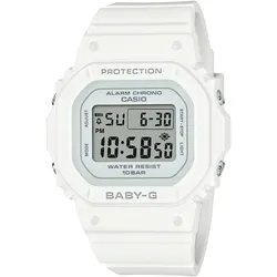 Chronograph CASIO BABY-G Armbanduhren weiß Damen Quarzuhr, Armbanduhr, Damenuhr, automatischer Kalender, digital, Timer