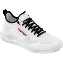 Kempa Kourtfly Jr Handballschuhe weiß, Rot Schwarz, 36