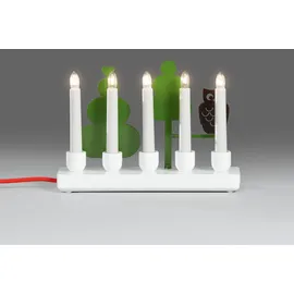 Konstsmide 2561-219TR Schwibbogen Eule Klar Glühlampe Weiß