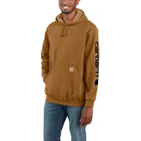 CARHARTT Logo Kapuzenpullover - Brown - M