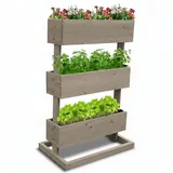 Coemo Kleines Vertikalbeet 50 x 30 x 75 cm Grau