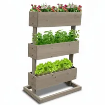 Coemo Kleines Vertikalbeet 50 x 30 x 75 cm Grau