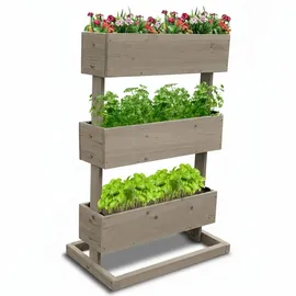 Coemo Kleines Vertikalbeet 50 x 30 x 75 cm Grau