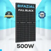 500W Bifazial Glas-Glas Full Black PV Modul