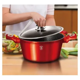 Berlinger Haus Metallic Line Bratentopf 28 cm burgundy