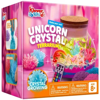 Klever Kits Terrarium Terrarium Kit für Kinder DIY Nachtlicht rosa