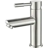 Einhebel-waschtischarmatur Aus Edelstahl – Graue Ausführung – Wassersparende, Belüftete Brause – Einfache Montage Mit Mitgeliefertem Zubehör