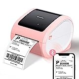 Omezizy Bluetooth DHL Etikettendrucker, D520BT Versandetiketten Drucker 4x6, Thermodrucker für Versandpakete, Kompatibel mit DHL, Ebay, Amazon, Etsy, Wish, Shopify