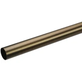 LIEDECO Gardinenstange LIEDECO "CELZYLIN01SG1L" Gr. 1, braun (bronzefarben), L:120cm Ø:25mm, Metall, Gardinenstangen, 1-läufig im Fixmaß Ø 25 mm