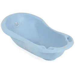 Cangaroo Baby Badewanne Basic 80 cm rutschfest, anatomische Form, Ablagefächer blau