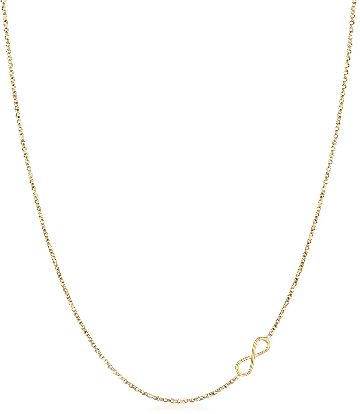 Elli Kette mit Anhänger »Halskette Infinty Trend Halskette 925 Silber« Elli Gold 45